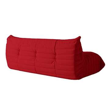 TIFLON Lazy Floor Sofa,Minimalist Sofa Couch,Teddy Velvet 3Seatert Sofa, Fireside Chair,Tatami Sofa,...