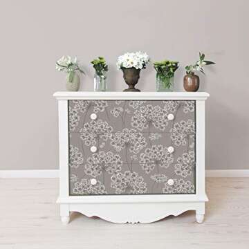 NuWallpaper NU1693 Angelica Peel & Stick Wallpaper, Grey