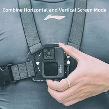 SUREWO Adjustable Chest Strap Mount for Action Cameras