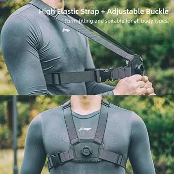 SUREWO Adjustable Chest Strap Mount for Action Cameras