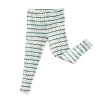 AVAUMA Baby Boys Girls Pajama Set 6M-7T Kids Cute Toddler Snug fit Pjs Cotton Sleepwear (Stripe_Mint Medium)