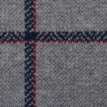 Hope & Henry Girls Grey Plaid Sweater Cape