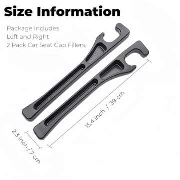 EnzeroTools Car Seat Gap Filler 2-Pack with Phone Holder