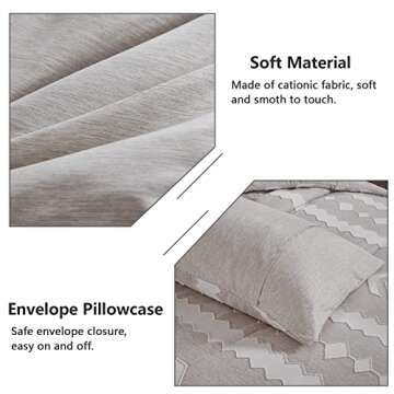 Dobuyly Boho Tufted Comforter Set for Cozy Style