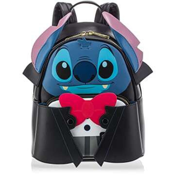 Stylish Loungefly Disney Vampire Stitch Shoulder Bag