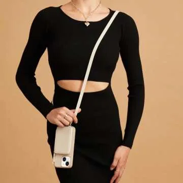 ZVE iPhone 14 Crossbody Wallet Case - RFID Blocking Design