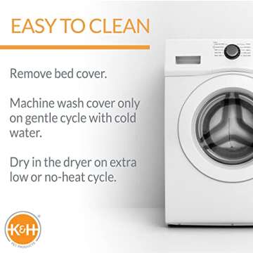 K&H Pet Products Bolster Kitty Sill Cat Window Perch Bed for Large Cats, Orthopedic Window Hammock Holds 40 lbs, Washable Cover, Indoor Windowsill Furniture Bed Seat - Tan/Kitty Unheated 14 X 24in