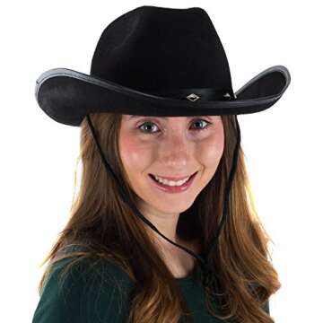 Funny Party Hats Cowboy Hat - Studded Cowboy Hat - Cowboy Costume Accessories - Western Cowboy Hat