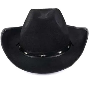 Funny Party Hats Cowboy Hat - Studded Cowboy Hat - Cowboy Costume Accessories - Western Cowboy Hat