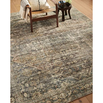 Loloi Amber Lewis Morgan Area Rug - Spice/Lagoon Style