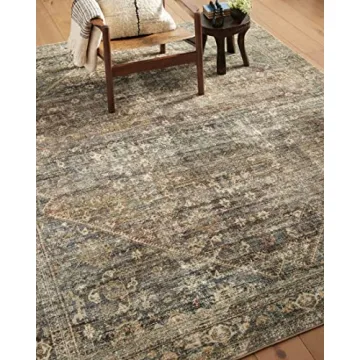 Loloi Amber Lewis Morgan Area Rug - Spice/Lagoon Style