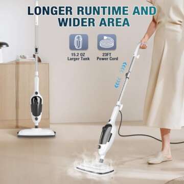 11-in-1 Steam Mop - Eco-Friendly MultiPurpose Cleaner for Home