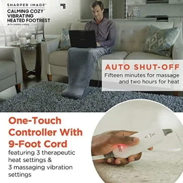 Calming Cozy Wearable Blanket with Heated Massage Foot Bed