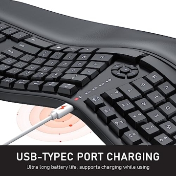 MEETION Ergonomic Split Wireless Keyboard for Comfort