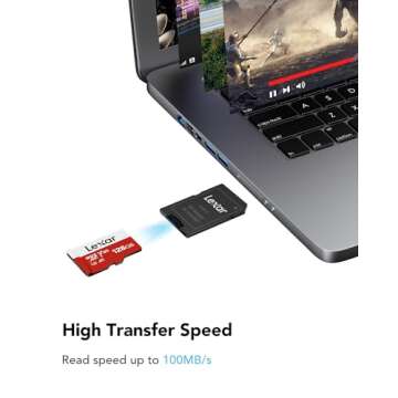 Lexar E-Series 128GB Micro SD Card 3 Pack, microSDXC UHS-I Flash Memory Card with Adapter, 100MB/s, ...