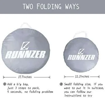 L RUNNZER Pack N Play Tent to Keep Baby in, Crib Net for Pack and Plays, Mini Cribs & Play Yards to Stop Baby from Climbing Out, Pop Up Design & Breathable Mesh Crib Canopy