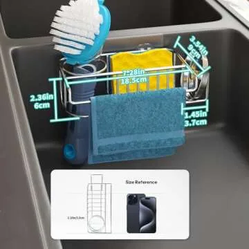 HapiRm 4 in 1 Sink Caddy - Your Kitchen Organizer