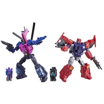 Transformers Age of The Primes Wreck 'n Doom Collection Topspin vs Spinister 5.5-inch Converting Act...