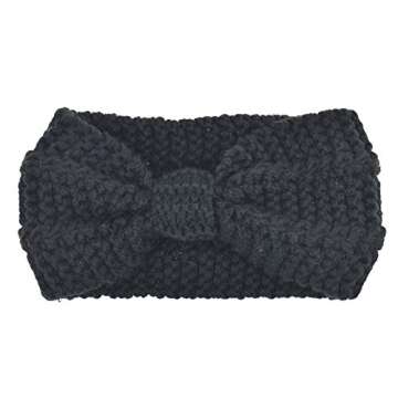 DRESHOW 1950's Vintage Modern Style Elastic Women Turban Headbands Twisted Cute Hair Band Accessories (4 Pack Crochet Knot D)