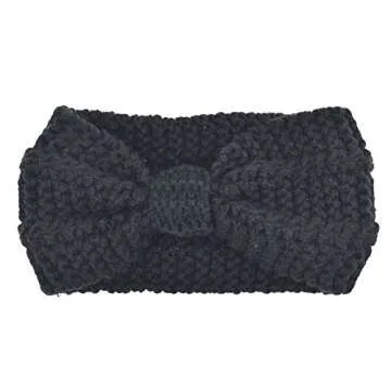 DRESHOW 1950's Vintage Modern Style Elastic Women Turban Headbands Twisted Cute Hair Band Accessories (4 Pack Crochet Knot D)