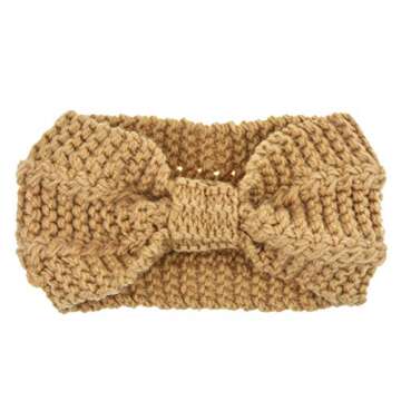 DRESHOW 1950's Vintage Modern Style Elastic Women Turban Headbands Twisted Cute Hair Band Accessories (4 Pack Crochet Knot D)