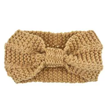 DRESHOW 1950's Vintage Modern Style Elastic Women Turban Headbands Twisted Cute Hair Band Accessories (4 Pack Crochet Knot D)