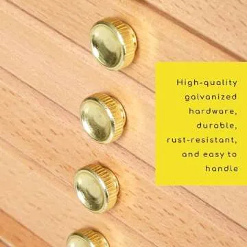 MEEDEN 10-Drawer Artist Supply Storage Box - Large Capacity Multi-Function Beech-Wood Pencil Box with Drawer & Compartments for Organizing Pastels, Pencils, Pens, Markers, Brushes & Stamp