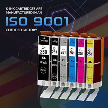 K-Ink Compatible Canon Ink Cartridge 12 Pack for Quality Prints