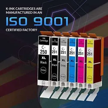 K-Ink Compatible Canon Ink Cartridge 12 Pack for Quality Prints