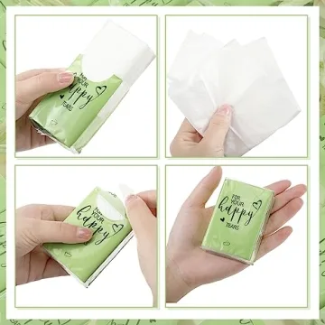 Kosiz Pocket Tissues Wedding Favor - 100 Pack for Guests