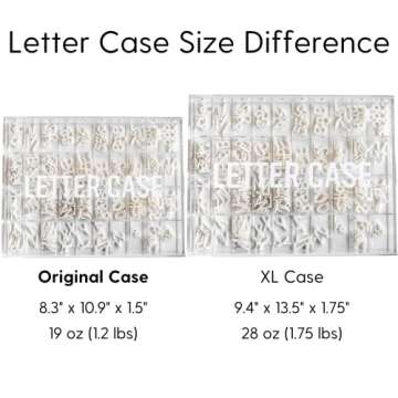 Original Letter Board Organizer Case to Organize & Store Your Alphabet Letters with 40 Individual Grids for Every Number, Letter and Special Character for Felt or Magnetic Changeable Letter Boards