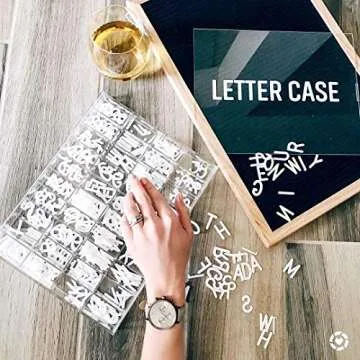 Original Letter Board Organizer Case to Organize & Store Your Alphabet Letters with 40 Individual Grids for Every Number, Letter and Special Character for Felt or Magnetic Changeable Letter Boards