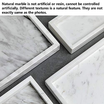Noble Natural Marble Tray - Stylish Organizer for Any Space