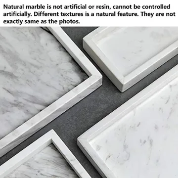 Noble Natural Marble Tray - Stylish Organizer for Any Space