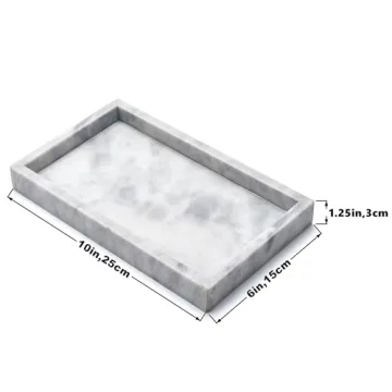 Noble Natural Marble Tray - Stylish Organizer for Any Space