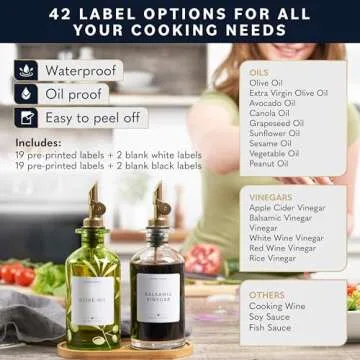 Home Hero 2 Pcs Olive Oil Dispenser Bottle - 350 ml Elegant Cooking Oil Dispenser for Kitchen - Oil Bottles for Kitchen with Bamboo Tray, Funnel & Cleaning Brush (Green & Clear Oil Dispenser)