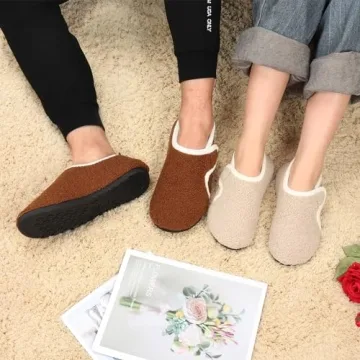 Comfortable Fleece Lined Slippers for Men and Women