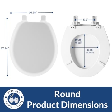 Mayfair Cameron Black Toilet Seat for Modern Bathrooms