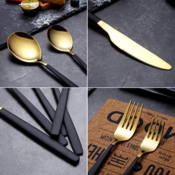 20 Piece Stainless Steel Flatware Cutlery Set for All Occasions