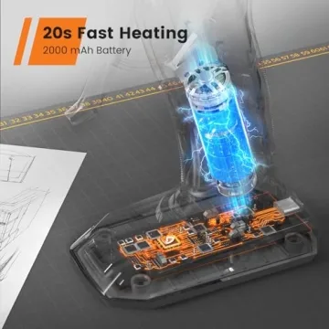 GoGonova Cordless Glue Gun - 20s Fast Heat & Rechargeable