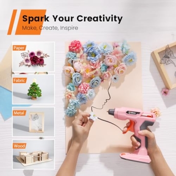 GoGonova Cordless Glue Gun - 20s Fast Heat & Rechargeable