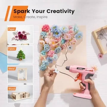 GoGonova Cordless Glue Gun - 20s Fast Heat & Rechargeable