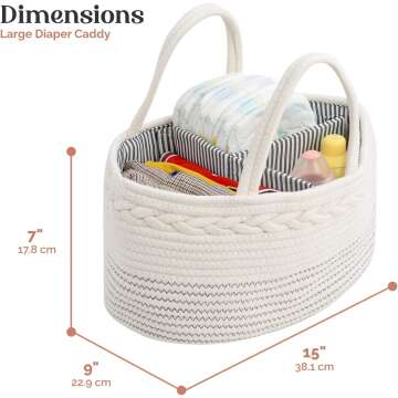 Luxury Diaper Caddy Organizer for Parents