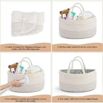 Luxury Diaper Caddy Organizer for Parents