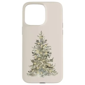 Aesthetic Winter Christmas Tree Phone Case for iPhone 15 Pro Max