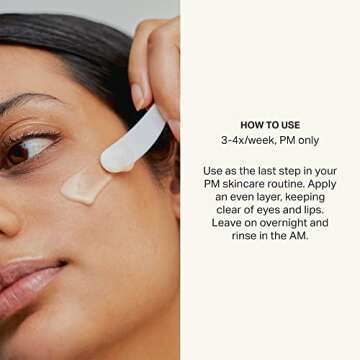 Cocokind Resurfacing Sleep Mask, Retinol Alternative Face Mask and Night Cream with Bakuchiol, Jojoba Oil, and Squalane