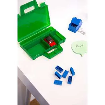 ROOM Copenhagen, Lego Sorting Box to-Go - Travel Case with Organizing Dividers - Red (40870001)