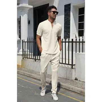 FZNHQL Men's Stylish Tracksuits 2 Piece Set for Comfort