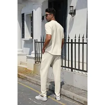 FZNHQL Men's Stylish Tracksuits 2 Piece Set for Comfort