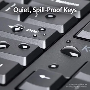 Kensington Pro Fit Ergonomic Wireless Keyboard, Bluetooth - Black (K75401US)